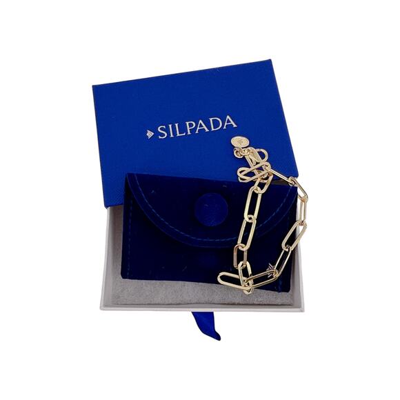 SILPADA Golden Oval Bracelet in 14K Gold Plated - Picture 7 of 9